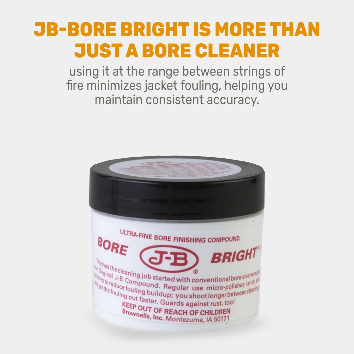 Brownells J-B Bore Bright Gun Cleaner Solvent Oil-Paste