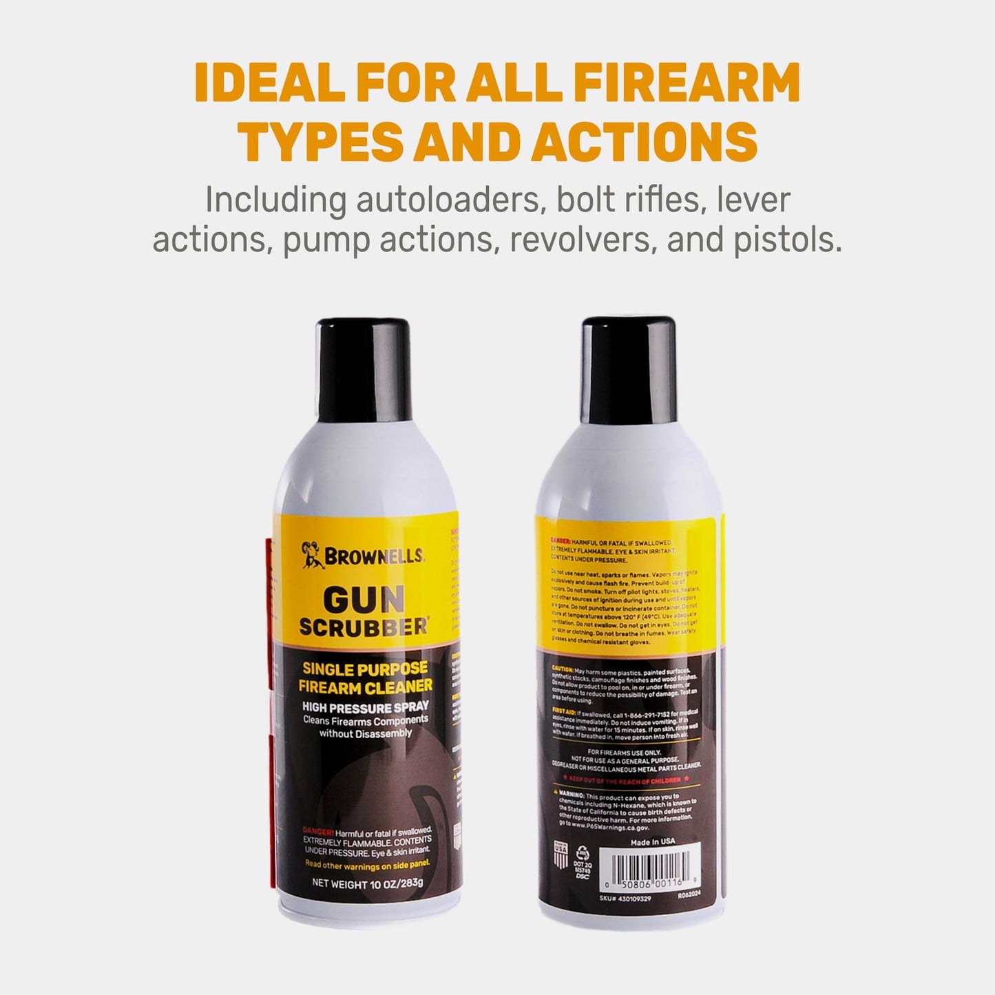 Brownells Gun Scrubber High-Pressure Firearm Cleaning Solvent 10 oz