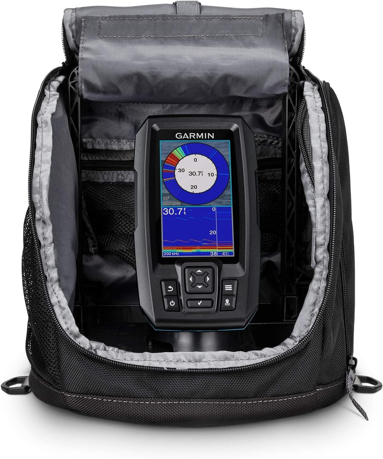 Garmin STRIKER Plus 4 Ice Fishing Bundle with Dual Beam Transducer 010-01870-30