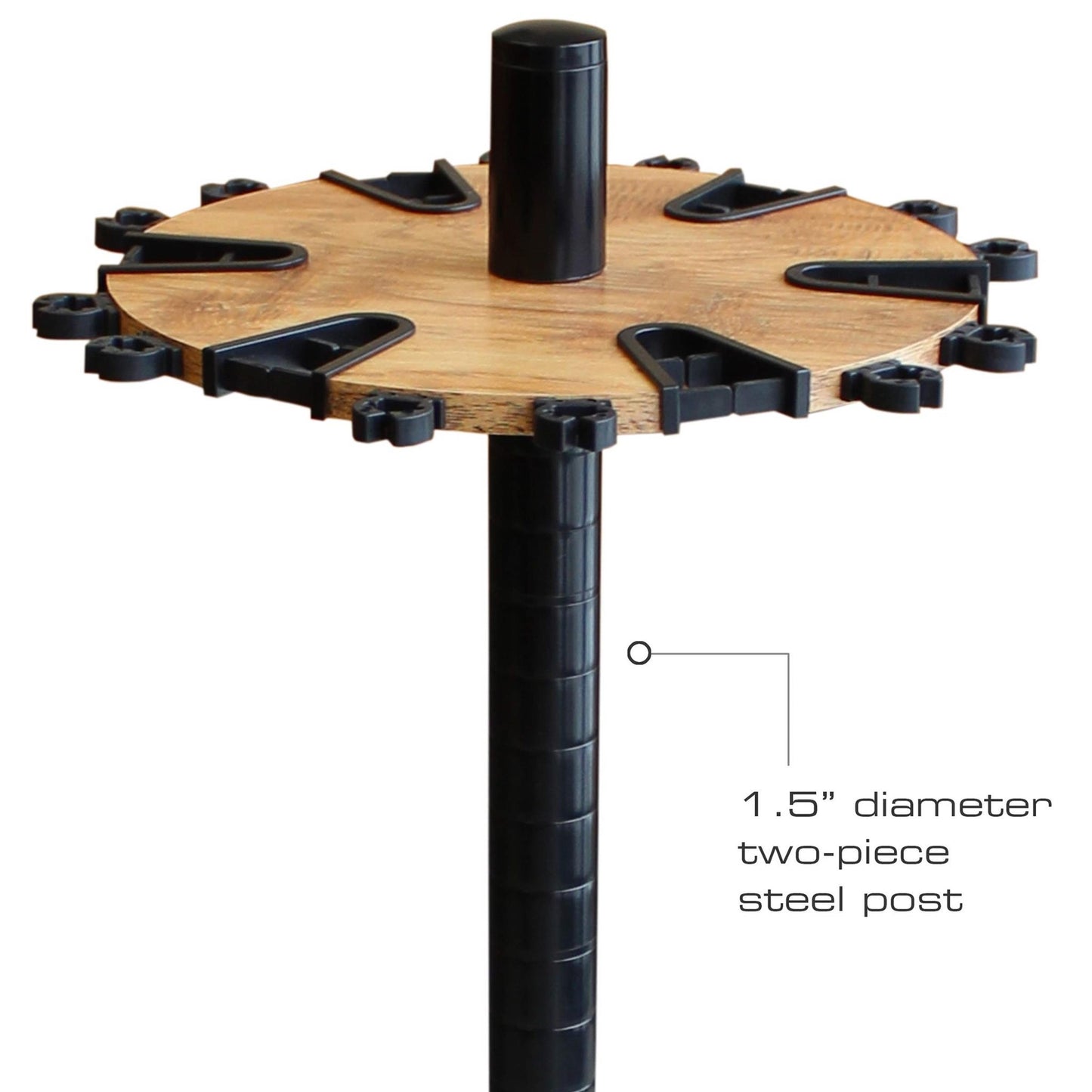Rush Creek Creations Fishing Rod Holder for 24 Fishing Rods American Cherry Wood