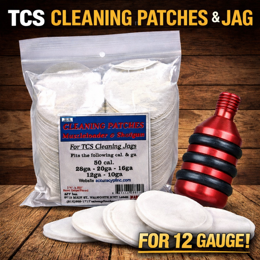 TCS 12 ga. Cleaning Jag and 130 Patches