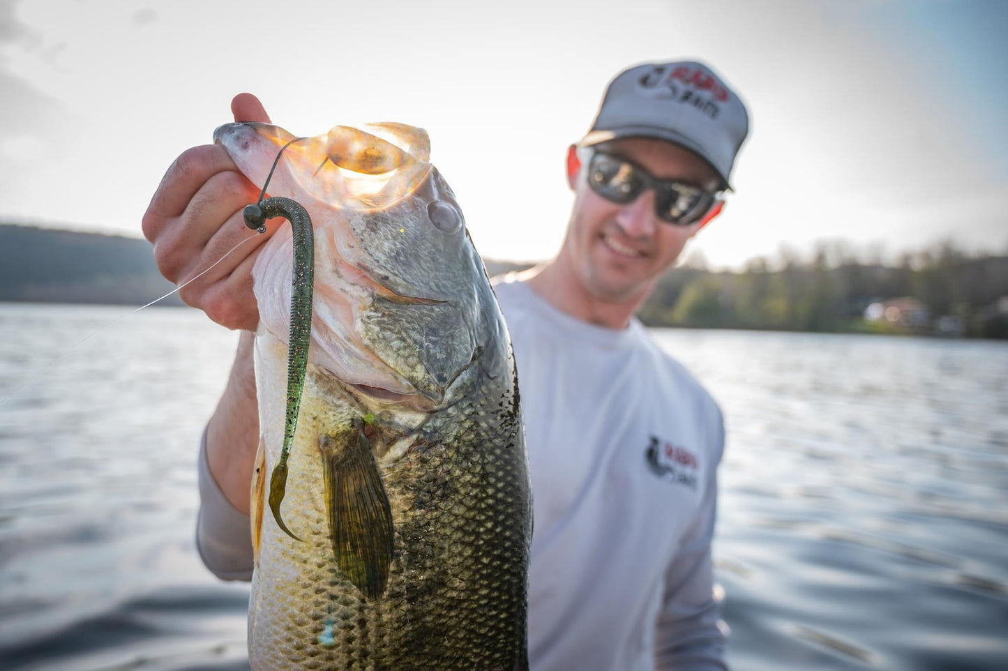 Rabid Baits Shaker Worm Straight Tail Worm, 6", St. Lawrence, (6 Baits)