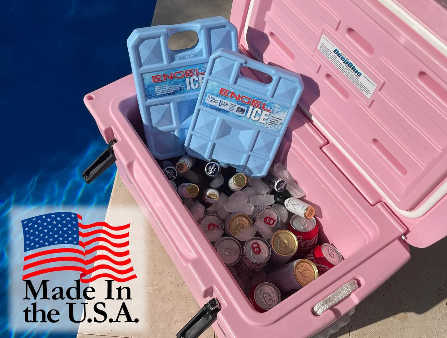 ENGEL 32°F Cooler Freezer Packs 2.5LB or 5Lb - Ice Packs for Boating and More!