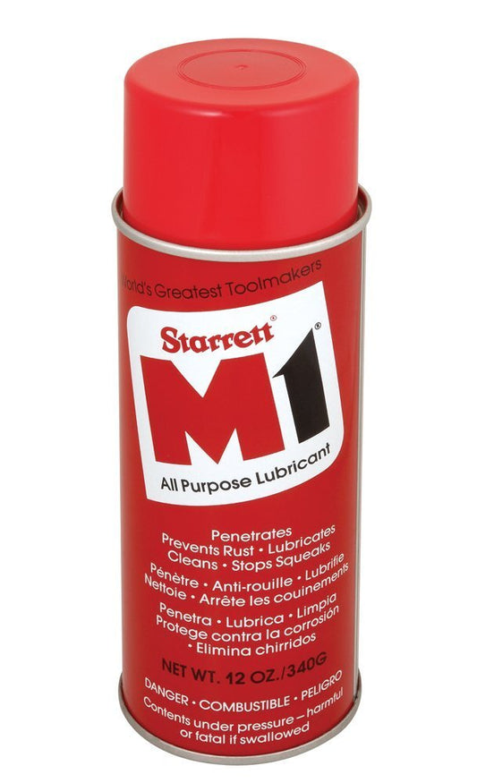 Starrett M1 Industrial Quality All-Purpose Lubricant - Micro-Thin, Airtight Coat