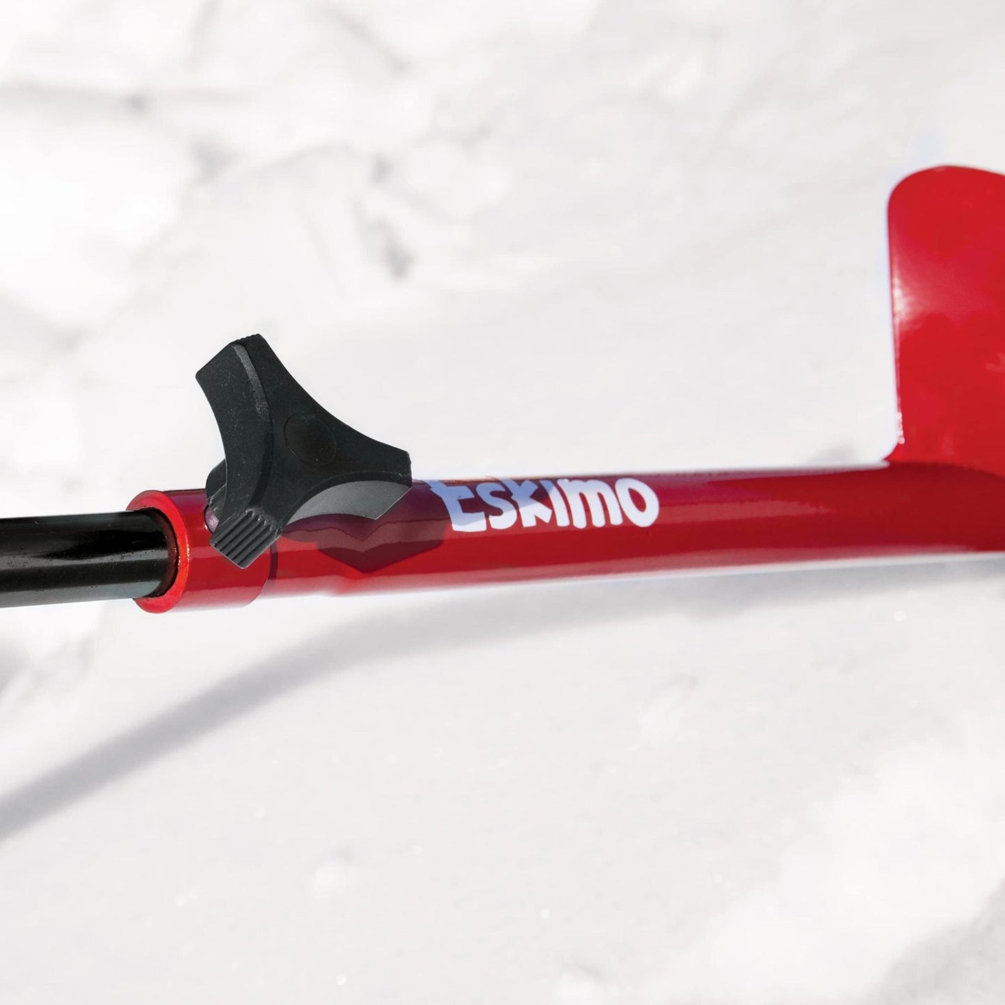 Eskimo HD07 Hand Auger with 7-Inch Dual Flat Blades, Red