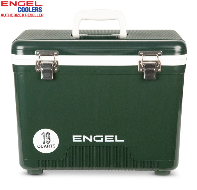Engel 19qt Leak-Proof, Air Tight, Hard Sided Cooler / Lunchbox BR Green