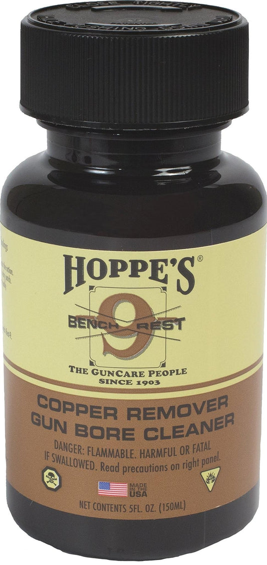 Hoppe's No. 9 Bench Rest Copper Gun Bore Cleaning Solvent, 5-Ounce Bottle Clamsh