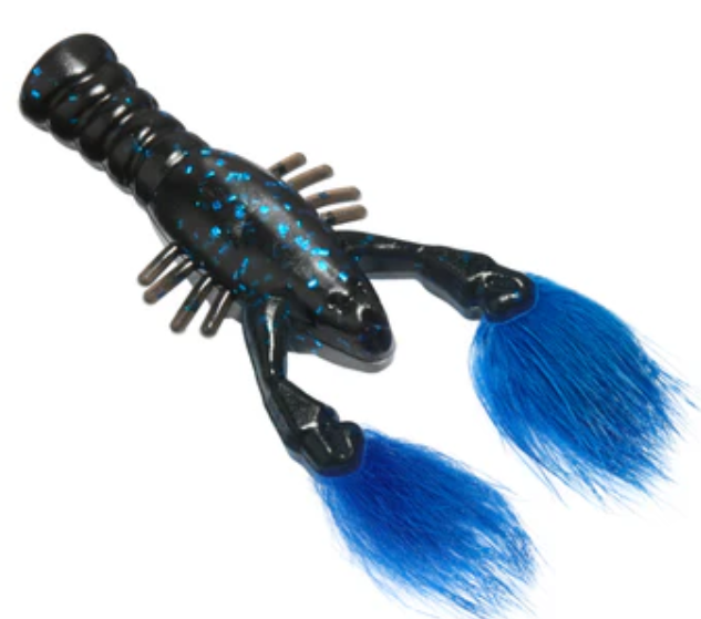 Rabid Baits Rabid Craw Soft Plastic Fur Claw Craw Bait 4 Pack 3.5" Bass Lure