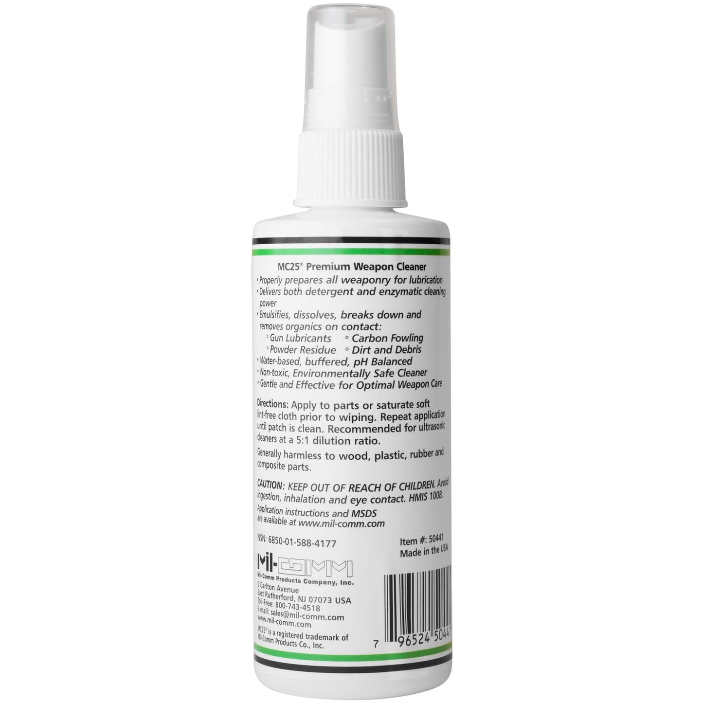 Mil Comm Mc25 Gun And Firearm Cleaner, Degreaser 4 Ounce Spray