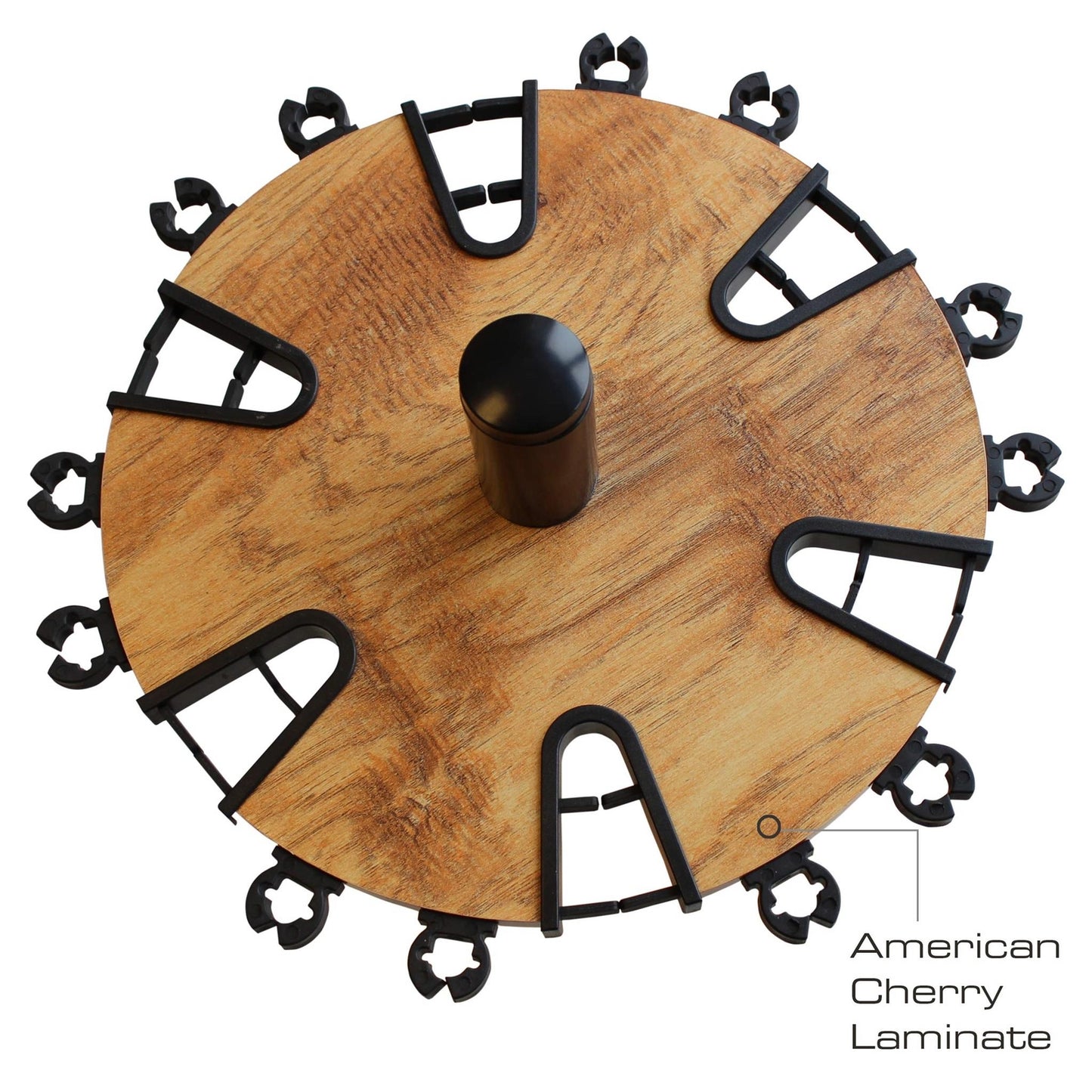 Rush Creek Creations Fishing Rod Holder for 24 Fishing Rods American Cherry Wood