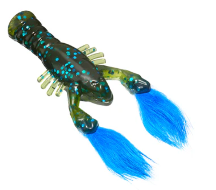 Rabid Baits Rabid Craw Soft Plastic Fur Claw Craw Bait 4 Pack 3.5" Bass Lure