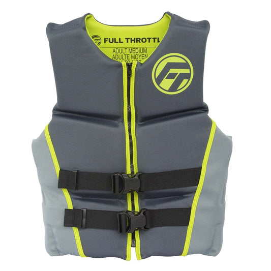 Full Throttle Adult Hinged Rapid Dry USCG Approved Life Jacket for Wakeboard, XL