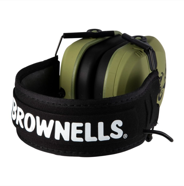 BROWNELLS Premium Electronic Ear Muffs 3.0, Green