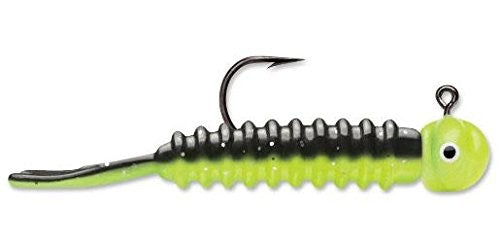 VMC Luv Bug Jig 1/32 Black Chartreuse Glow 2 Pack
