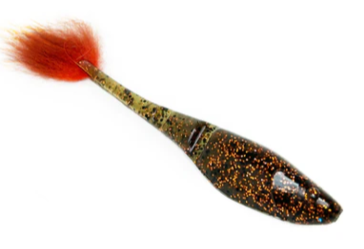 Rabid Baits Rab Shad Fur Tail Soft Plastic Swimbait 4 Pack 6" Bass Fishing Lure
