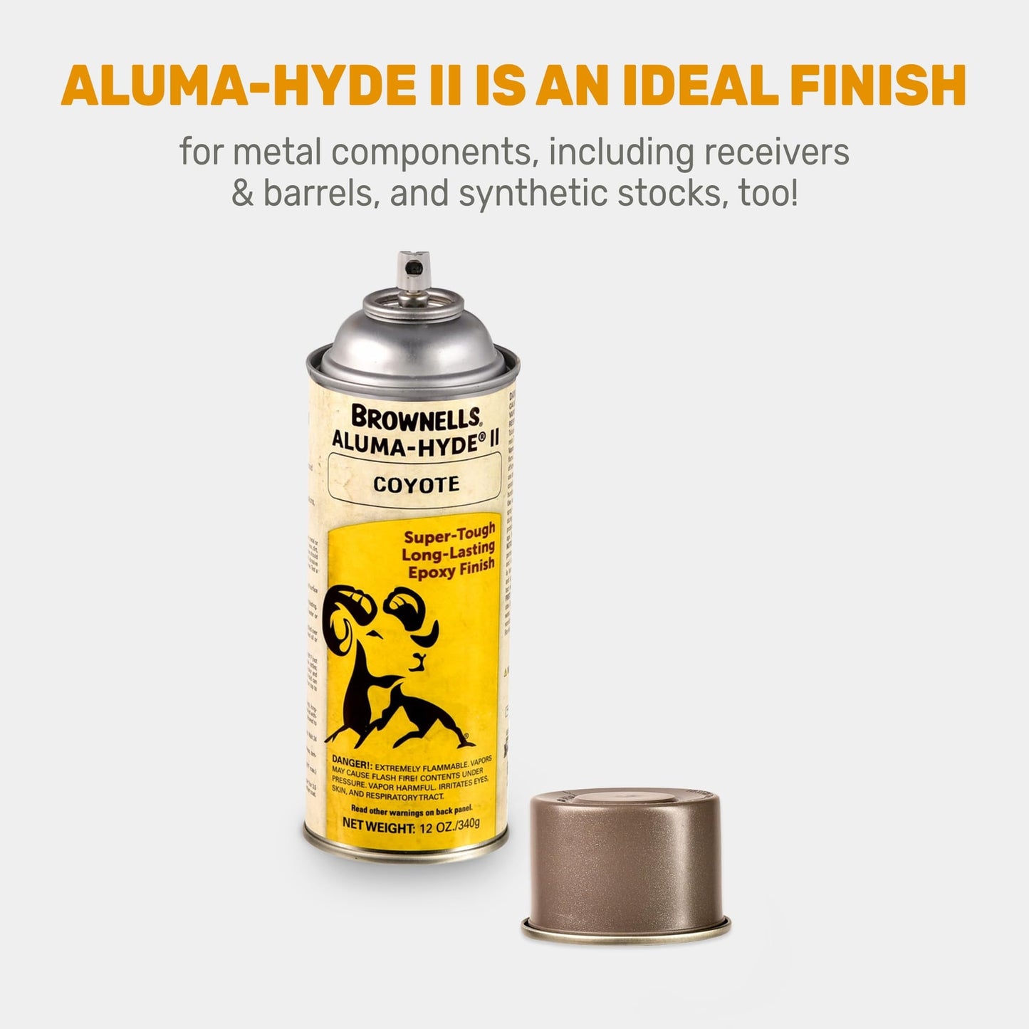 Brownells Aluma-Hyde II Epoxy Based Firearm Finish Spray Coating Coyote