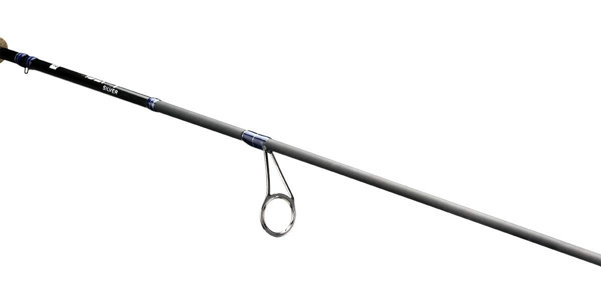 13 FISHING - Defy Silver - 5'0" UL Spinning Rod - DEFSS5UL, Black