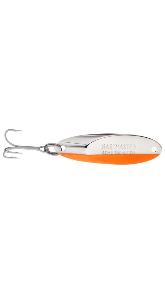 Acme Kastmaster Fishing Lure, Chrome Fluorescent, 1/4 oz.