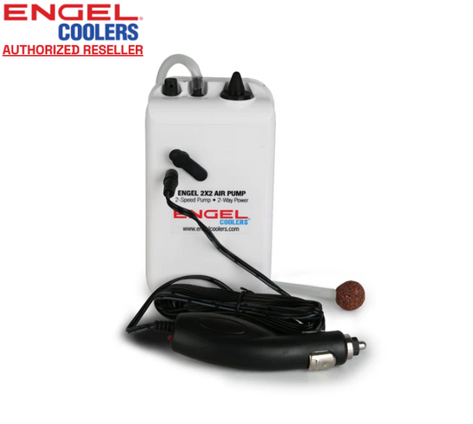 Engel Coolers Portable Live Bait 2 Speed Aerator Pump with 12V Power Adapter