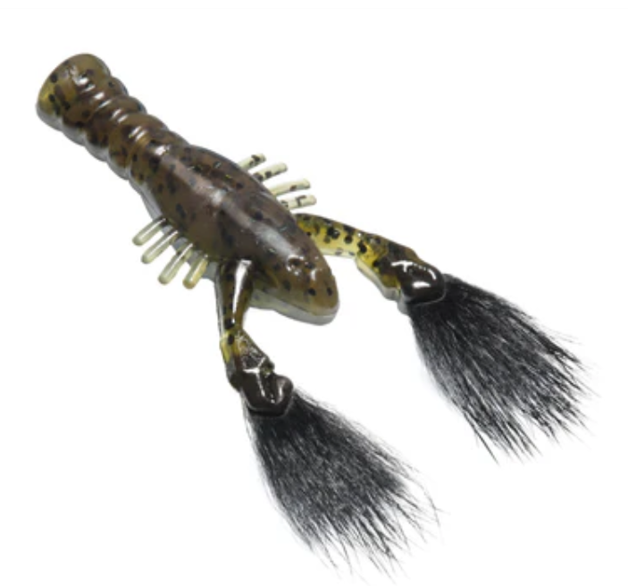 Rabid Baits Rabid Craw Soft Plastic Fur Claw Craw Bait 4 Pack 3.5" Bass Lure