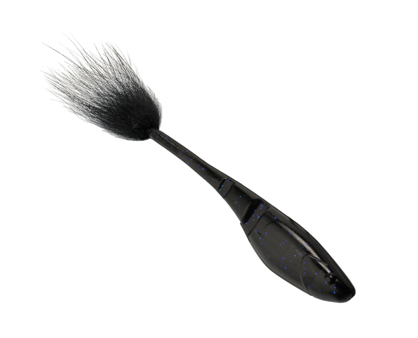 Rabid Baits Rab-Shad Soft Jerk Bait Black Night, 6" (4 Baits)