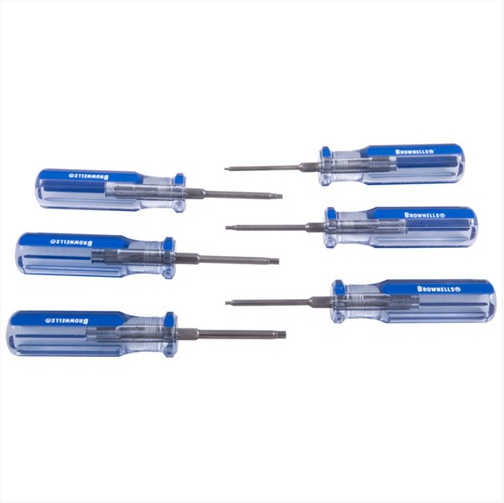 Brownells Allen Head Fixed-Blade Screwdriver 7 Piece Set