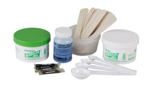 BROWNELLS 16 oz Acraglas Gel Bedding Shop Kit includes 8oz Resin & 8oz  Hardner
