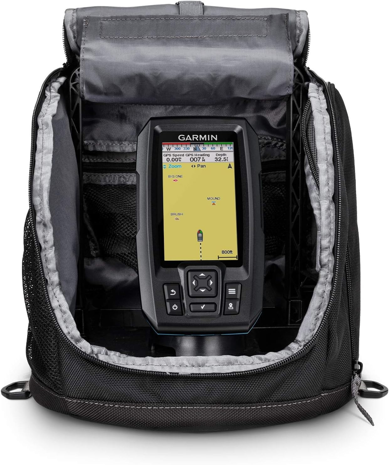 Garmin STRIKER Plus 4 Ice Fishing Bundle with Dual Beam Transducer 010-01870-30