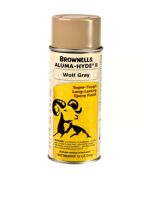 Brownells Aluma-Hyde II 12 oz Epoxy Based Firearms Finish - Wolf Gray
