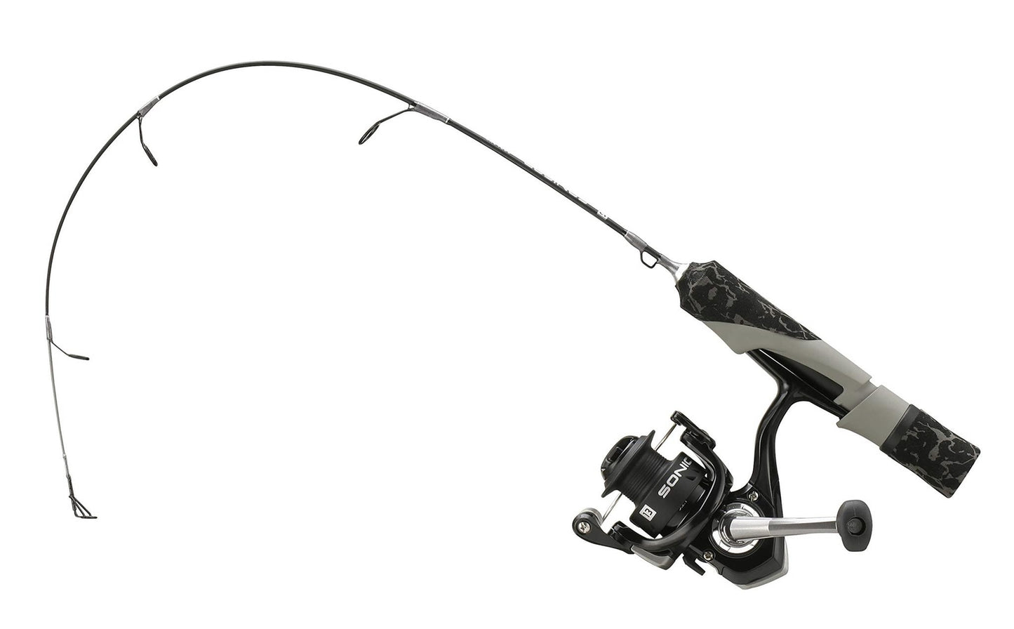 13 FISHING - SoniCor Stealth Ice Combo - 24" L (Light) - Black and Gray Camo - S