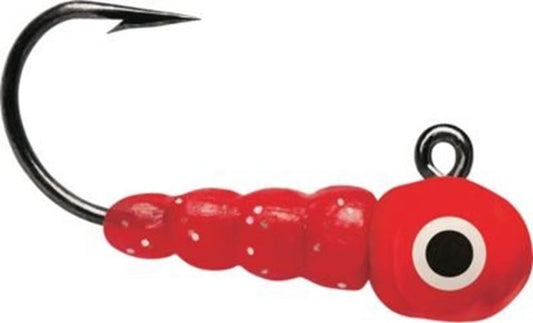 VMC Larvae Jig 1/100 oz Glow Red