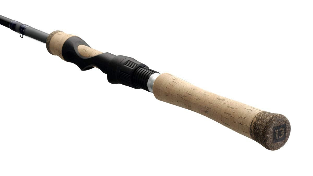 13 FISHING - Defy Silver - 5'0" UL Spinning Rod - DEFSS5UL, Black