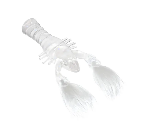 Rabid Baits Rabid Craw Soft Plastic Bait, Crawfish Bait Ghost 4 pack