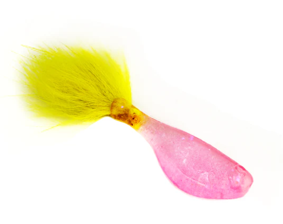 Rabid Baits Crappie Minnow 1.5" Panfish Soft Bait with Fur Tail 6 Pack