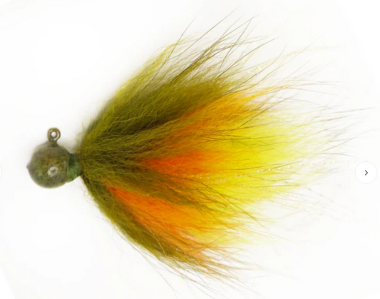 Rabid Baits Hair Jig, Bass Fishing Hair Jig Perch, 1/4oz (1 Bait)