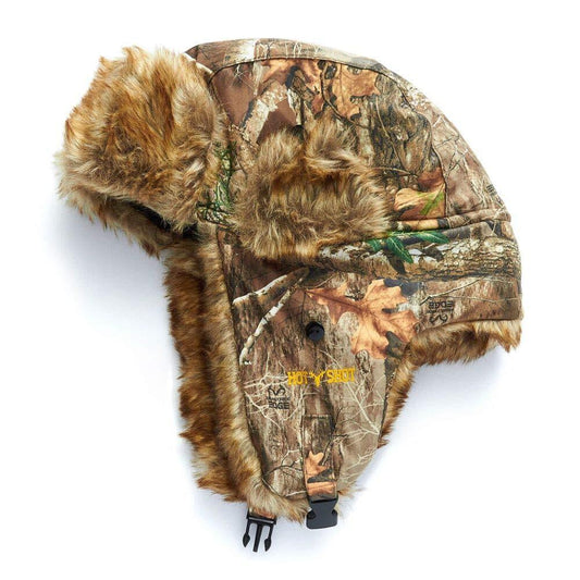 HOT SHOT Men’s Camo Sabre Trapper Hat – Realtree Edge Outdoor Hunting Camouflage