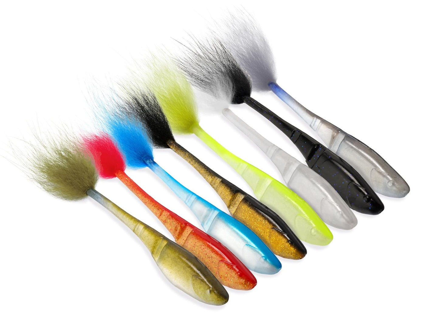 Rabid Baits Rab-Shad Soft Jerk Bait Black Night, 6" (4 Baits)