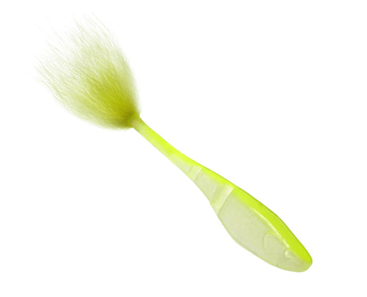 Rabid Baits Rab-Shad Soft Jerk Bait, Chartreuse, 6" (6 Baits)