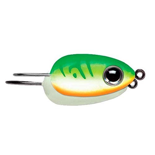VMC Tear Drop Jig 1/4 oz Glow Green Fire UV