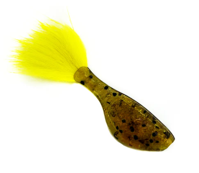 Rabid Baits Crappie Minnow 1.5" Panfish Soft Bait with Fur Tail 6 Pack