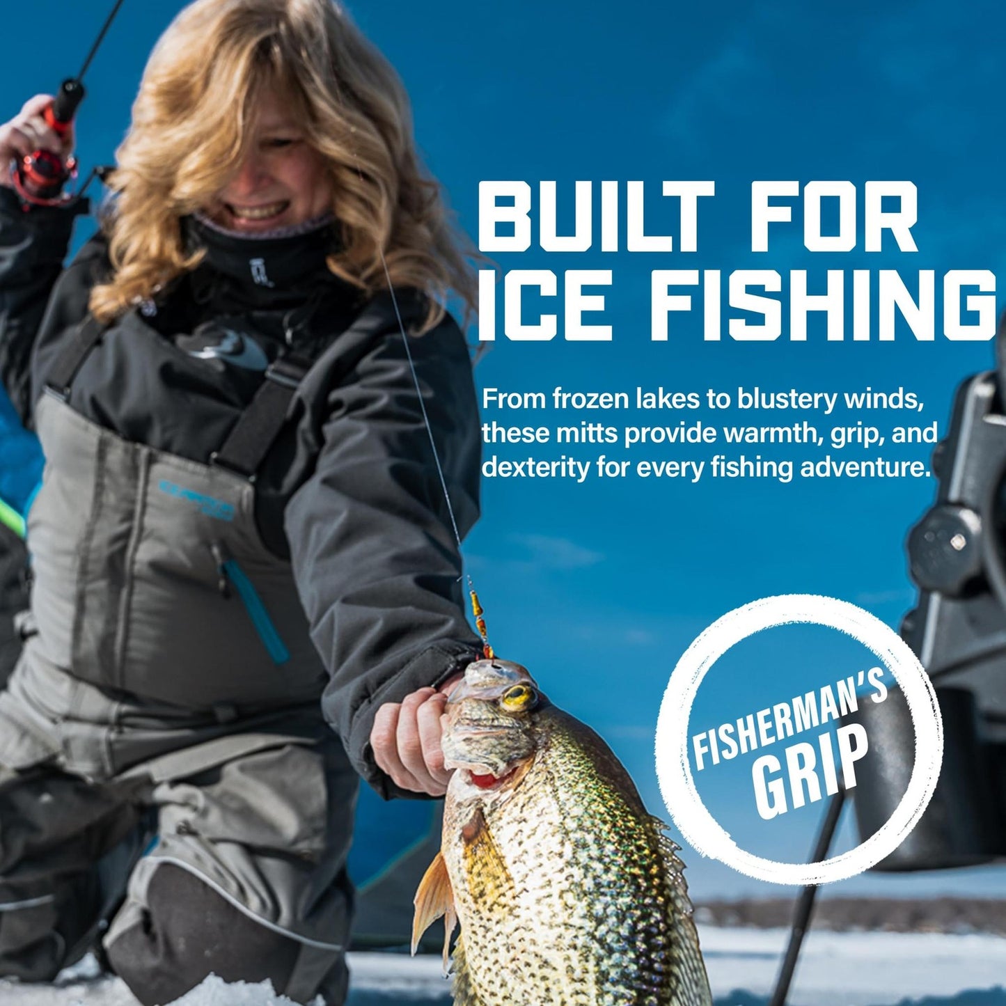 ICEARMOR by Clam Women's Extreme Mitts, Black, Large