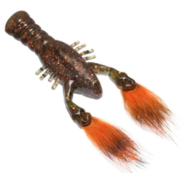 Rabid Baits Rabid Craw Soft Plastic Fur Claw Craw Bait 4 Pack 3.5" Bass Lure