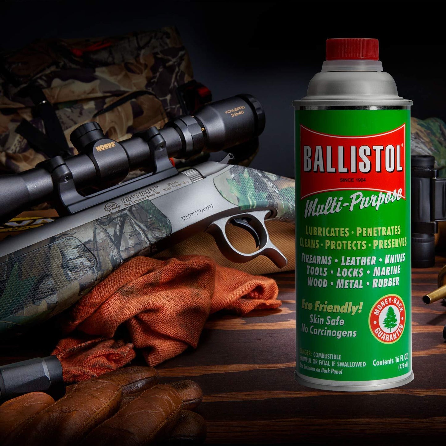 Ballistol Multi-Purpose Lubricant, Non-Aerosol, 16 oz. can, No Spray Trigger
