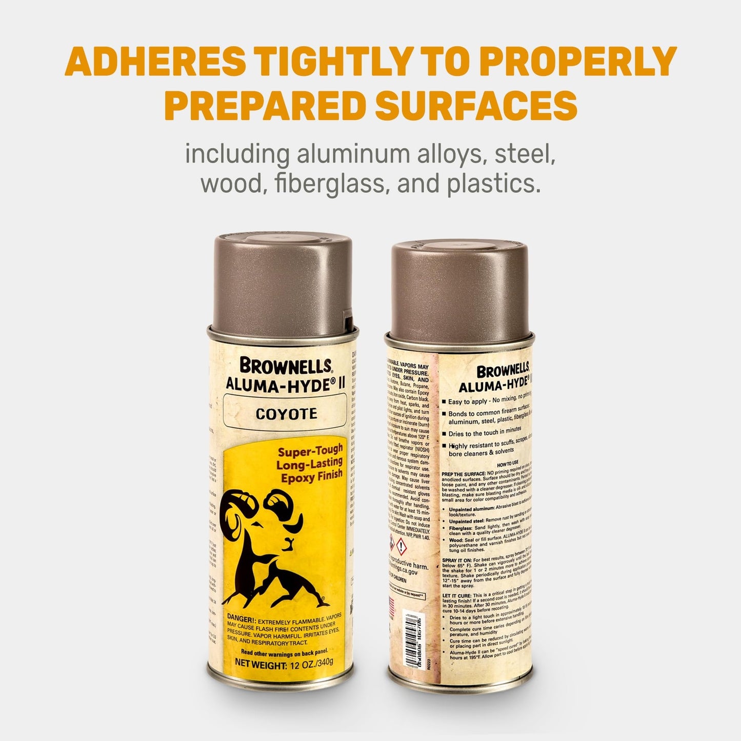 Brownells Aluma-Hyde II Epoxy Based Firearm Finish Spray Coating Coyote