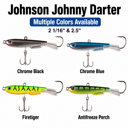 Johnson Johnny Darter Rattling Fishing Lure - 2 1/16 & 2.5 in