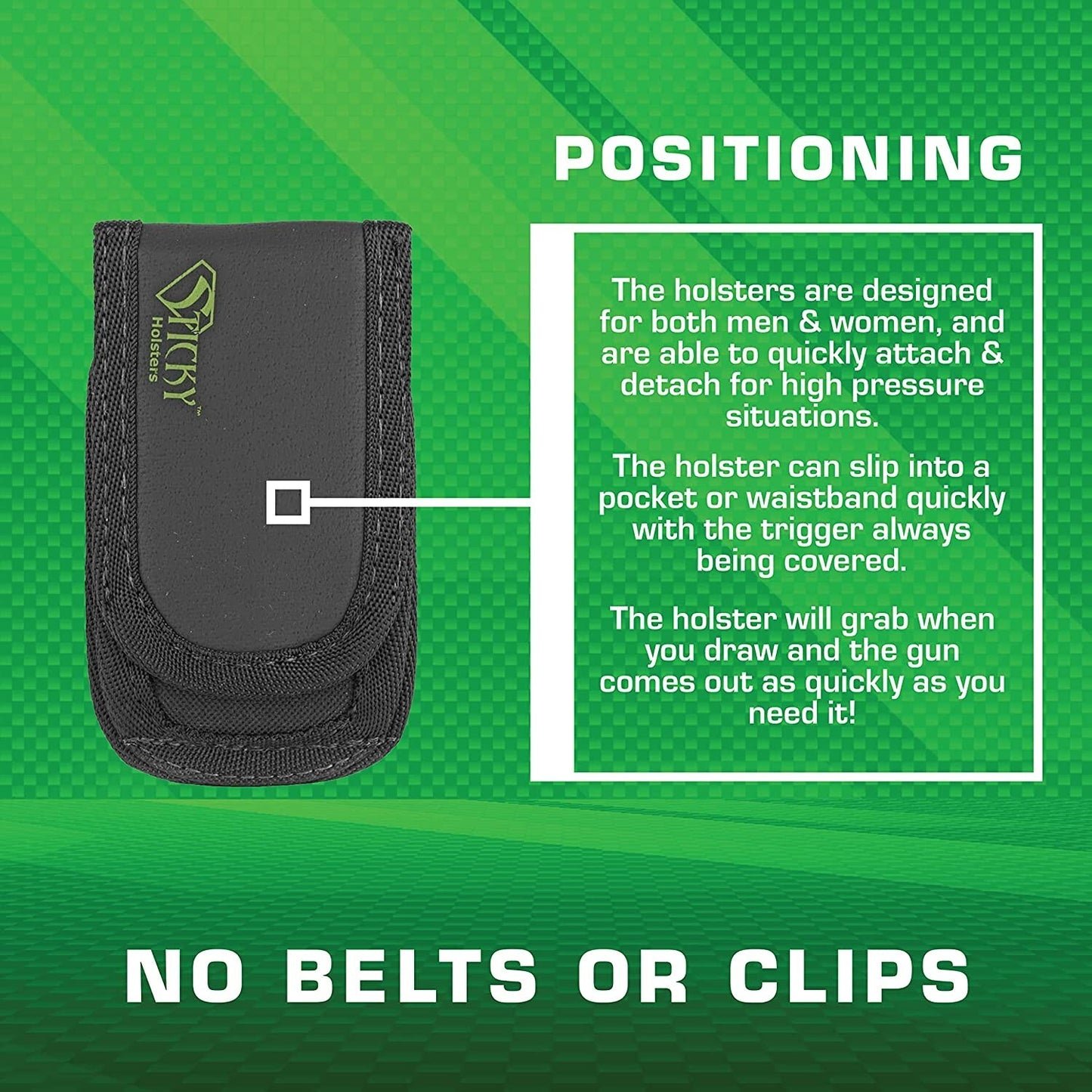 Sticky Holsters Super Mag Pouch Double Stack Ammunition Magazine Single Pouch