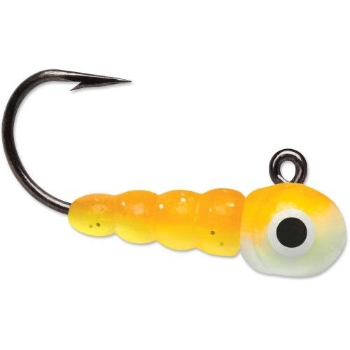 VMC Larvae Jig 1/100 oz Orange Chartreuse Glow