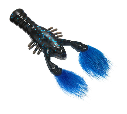 Rabid Baits Rabid Craw Soft Plastic Bait, Crawfish Bait Black & Blue 4 Pack
