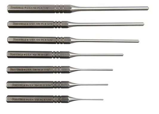 Brownells Premium Roll Pin 7-Piece Punch Kit