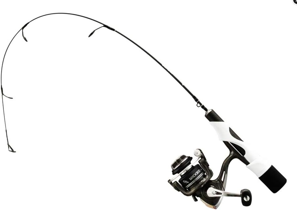 13 Fishing Wicked NWC27UL 27 inch ultralight ice fishing combo with standard stem reel